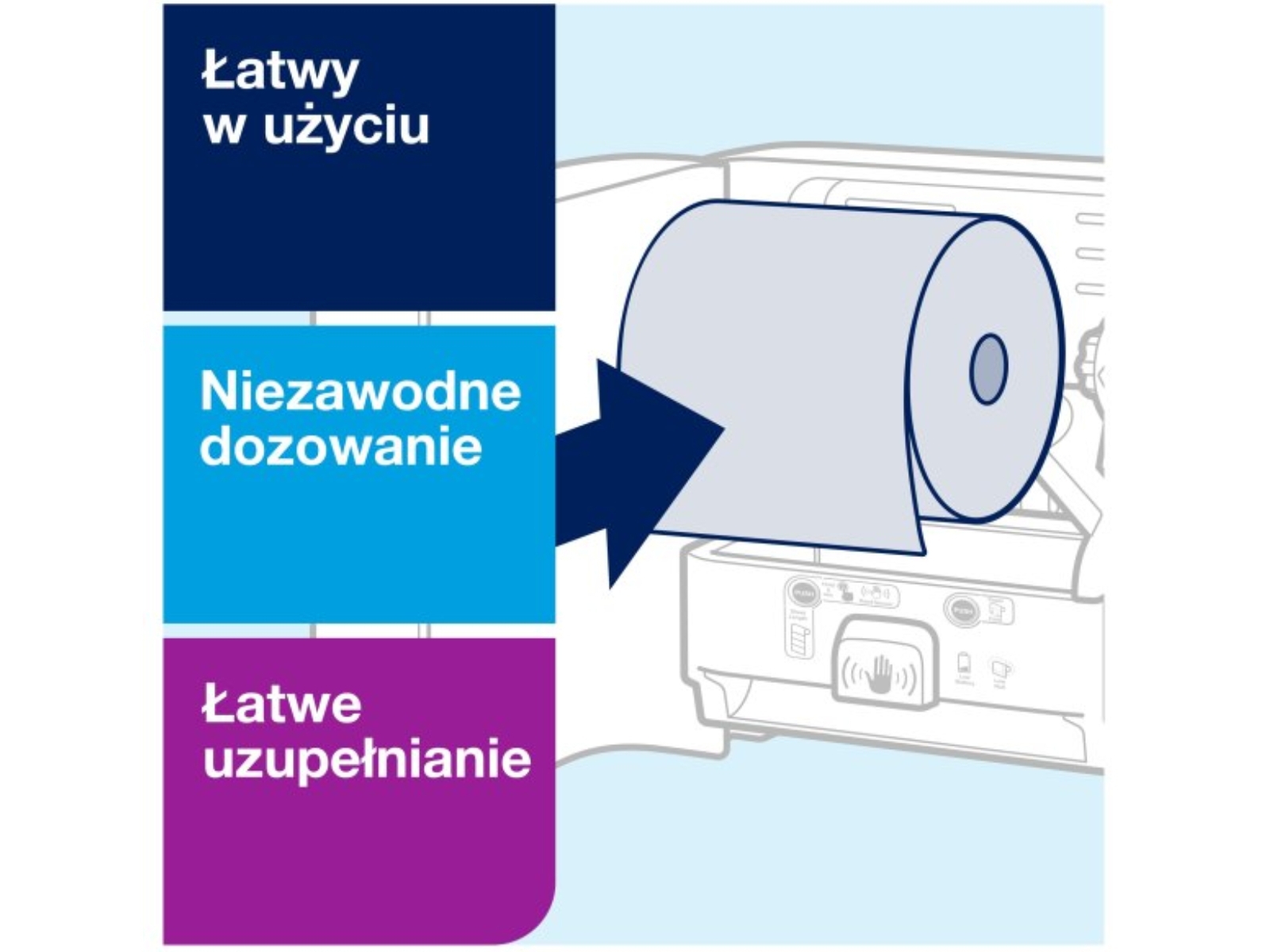 Dozownik H1 Tork Matic 460001 Sensor Nierdzewny